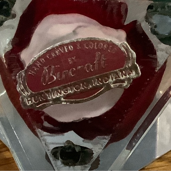 Paper Weight Bircraft Lucite Rose Indiana Handcrafted - Picture 7 of 7